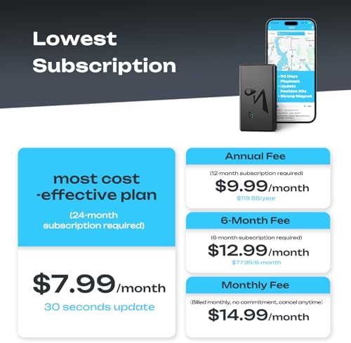 4G LTE GPS Tracker for Vehicles & Cars 90-Day Battery Life, Real-Time Tracking & Geo-Fencing Alerts, USA/Canada Coverage Multi Alerts with Car Tracker Design (Subscription Required) - Image 6