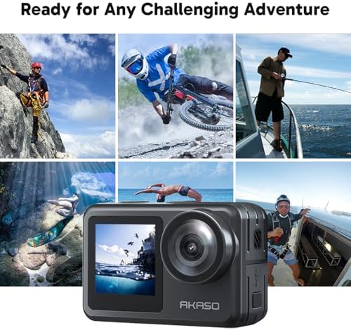 AKASO Brave 7 LE 4K30FPS 20MP WiFi Action Camera with Touch Screen EIS 2.0 Zoom Remote Control 131 Feet Underwater Camera with 2X 1350mAh Batteries Support External Microphone Vlog Camera - Image 6